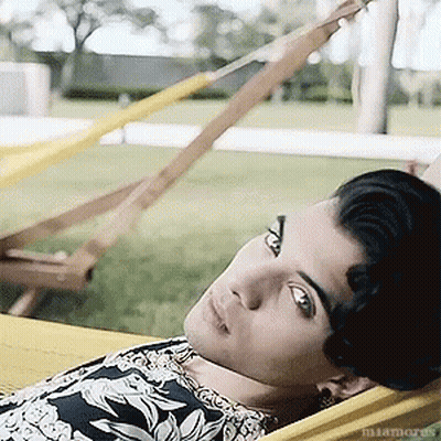 Woman Lying In Hammock Miami GIF