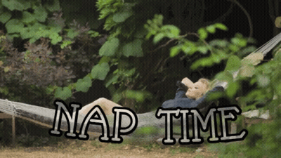 Woman Lying In Hammock Nap Time GIF