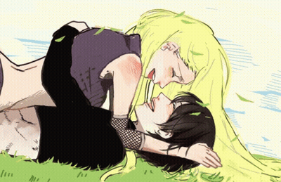 Woman Lying On Another's Lap GIF