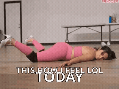 Woman Lying On Floor Crossed Legs GIF
