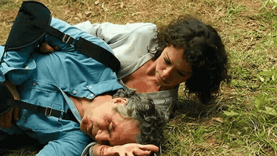 Woman Lying On Top Of Man GIF