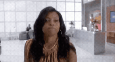 Woman Making Face In Room With Many Windows GIF