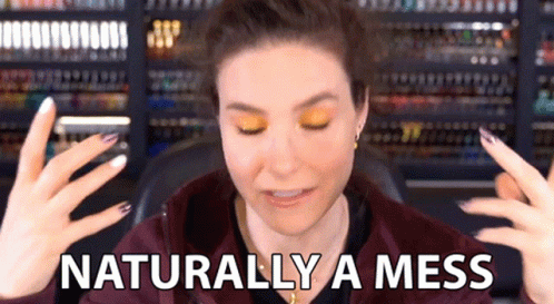 Woman Making Face Naturally A Mess GIF