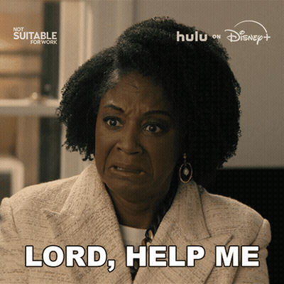 Woman Making Face Saying Lord Help Me GIF