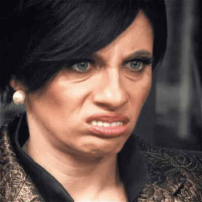 Woman Making Face With Mouth Open GIF