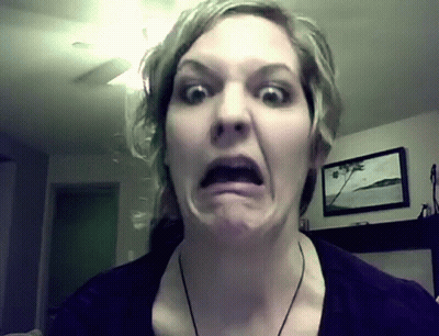 Woman Making Funny Face GIF