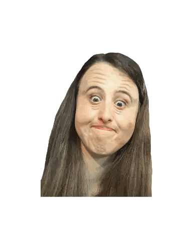 Woman Making Funny Face Sticker