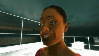 Woman Making Funny Face GIF