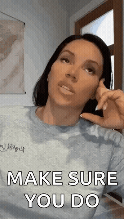 Woman Making Funny Face And Finger To Ear GIF