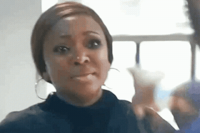 Woman Making Funny Face GIF