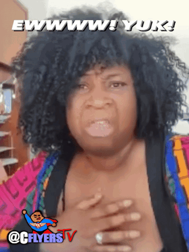 Woman Making Funny Face Ewwww Yuk GIF