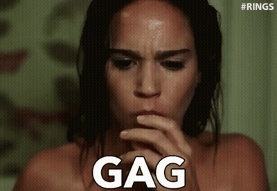 Woman Making Funny Face Hand To Mouth GIF