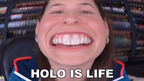 Woman Making Funny Face Holo Is Life GIF