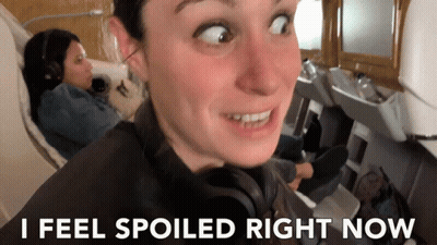 Woman Making Funny Face I Feel Spoiled Right Now GIF