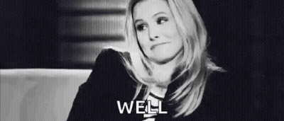 Woman Making Funny Face In Black And White Photo Saying Well GIF