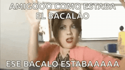 Woman Making Funny Face In Kitchen GIF