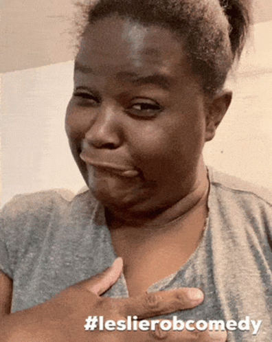 Woman Making Funny Face LeslieRobComedy GIF