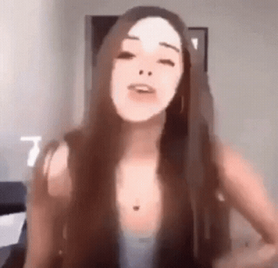 Woman Making Funny Face GIF