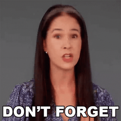 Woman Making Funny Face Saying Don't Forget