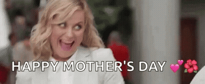 Woman Making Funny Face Saying Happy Mothers Day GIF