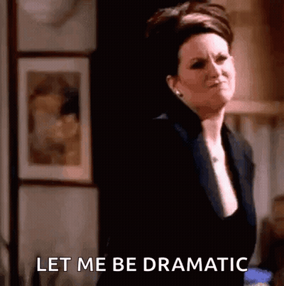 Woman Making Funny Face Saying Let Me Be Dramatic GIF