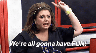 Woman Making Funny Face Saying We're All Gonna Have Fun GIF
