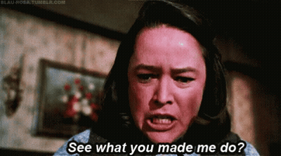 Woman Making Funny Face See What You Made Me Do GIF
