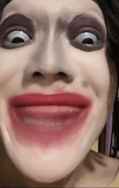 Woman Making Funny Face GIF