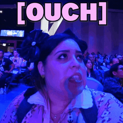 Woman Making Funny Face Touch GIF