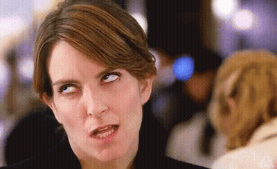 Woman Making Funny Face With Eyes Closed And Mouth Open GIF