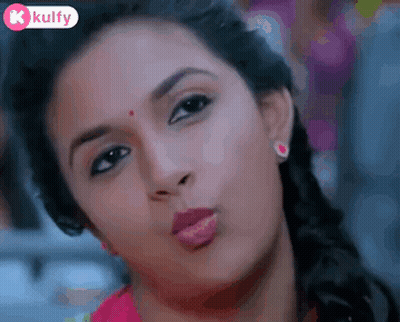 Woman Making Funny Face With Mouth Open GIF