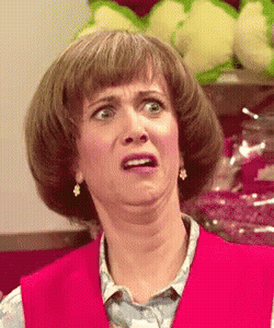 Woman Making Funny Face With Mouth Open GIF
