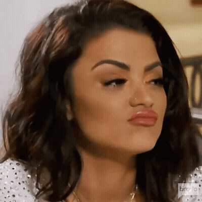 Woman Making Funny Face With Mouth Open GIF