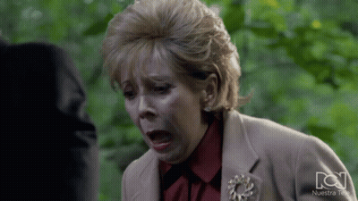 Woman Making Funny Face With Nuestra Tele GIF
