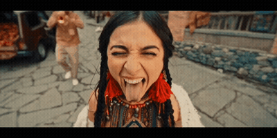 Woman Making Funny Face With Tongue Out
