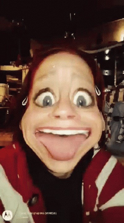 Woman Making Funny Face With Tongue Out GIF