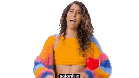 Woman Making Heart Shape Hands Sticker