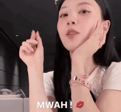 Woman Making Heart Shape With Hands Wearing Watch And Bracelet GIF