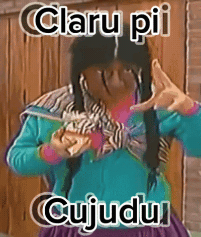 Woman Making Peace Sign Saying Clarupi Cujudu GIF