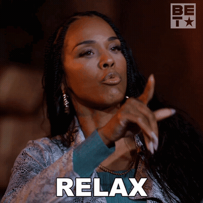 Woman Making Relax Gesture