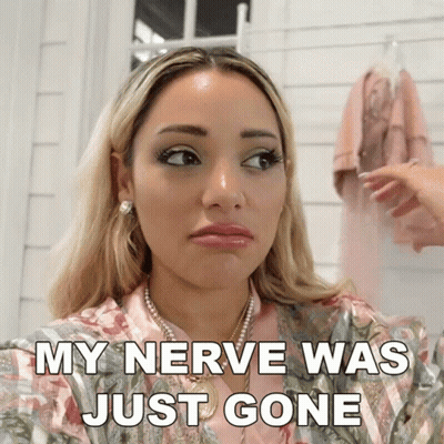 Woman Making Sad Face My Nerve Was Just Gone GIF