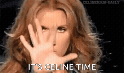 Woman Making Stop Sign Saying It's Celine Time GIF