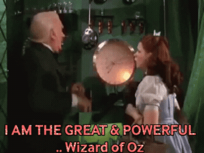Woman Man Saying I Am Great And Powerful GIF