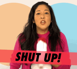 Woman Megaphone Shut Up Baby I Know It GIF