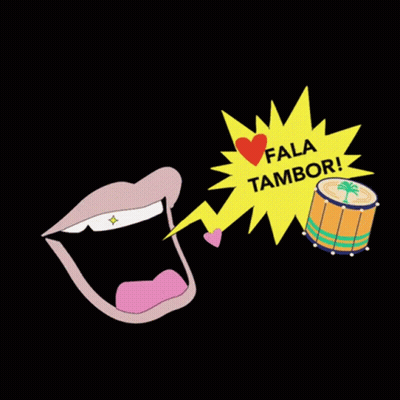 Woman Mouth And Drum Fala Tambor GIF