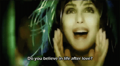 Woman Mouth Open Do You Believe In Life After Love GIF