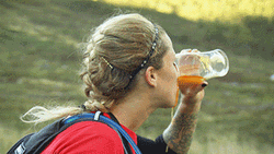 Woman Nasty Drinks GIF