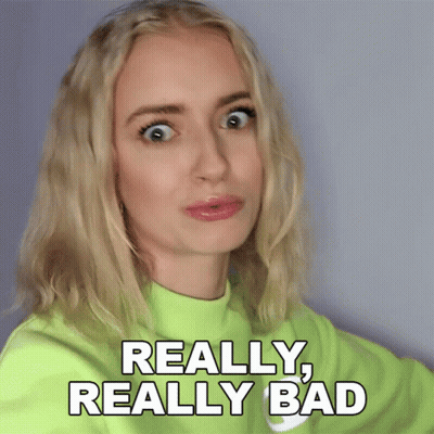 Woman Neon Green Nike Sweatshirt Really Really Bad GIF