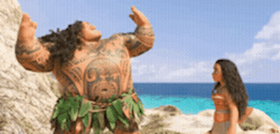 Woman Next To Man With Tattoos GIF