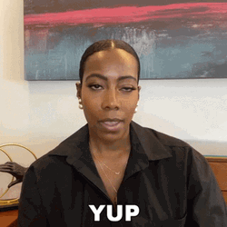 Woman Nodding Yup GIF